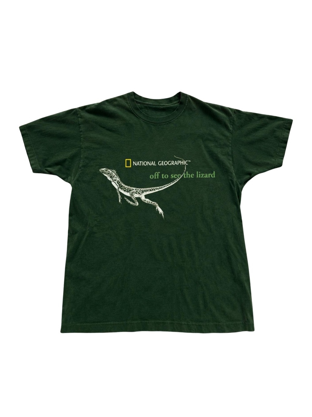 Gildan Dark Green Lizard Graphic Tee